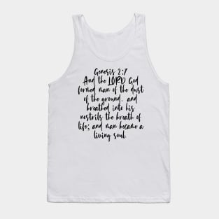 Genesis 2:7 Bible Verse Tank Top